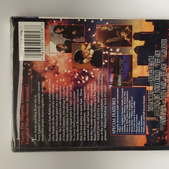 Vintage Sleepless In Seattle 1993 DVD nevwr opened - Picture 2 of 2